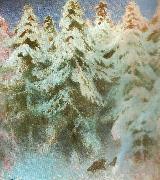 bruno liljefors natt i skogen France oil painting artist